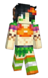 double pearl lusta and maize Minecraft skin — Slim model — first worn by MintxityMC