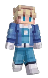 jelly bean and chambray Minecraft skin — Slim model — first worn by D44nut