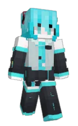 shark and black Minecraft skin — Classic model