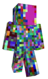 black and pastel green Minecraft skin — Classic model — first worn by TALK_ALOT_