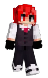 black and prim Minecraft skin — Slim model — first worn by RealMarron
