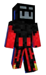 black and cod gray Minecraft skin — Classic model