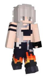 Gr3nDy's Minecraft skin wearing the Pan cape