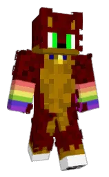 Apolinko's Minecraft skin wearing the Hero cape