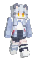 periwinkle gray and pigeon post Minecraft skin — Slim model — first worn by Autumn_Drawing