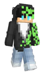 mine shaft and aqua haze Minecraft skin — Slim model — first worn by AyeSilent