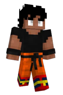 6lackSaiyan Minecraft avatar full body
