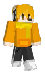 orange peel and mine shaft Minecraft skin — Classic model — first worn by Vaelth_WBA