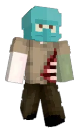mongoose and fountain blue Minecraft skin — Classic model — first worn by SilentBlvde