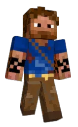 metallic bronze and punga Minecraft skin — Classic model