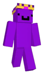 electric violet and bright sun Minecraft skin — Classic model — first worn by cubeoraft