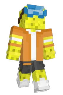 7040K Minecraft avatar full body