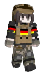 black and tundora Minecraft skin — Slim model — first worn by Nuggykun