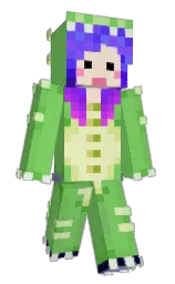 Caffeinexe's Minecraft skin wearing the Pan cape