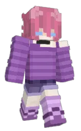 Nekolychan's Minecraft skin wearing the Aurora cape