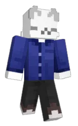 white and mine shaft Minecraft skin — Classic model