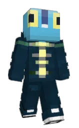 elephant and picton blue Minecraft skin — Slim model — first worn by Froakify