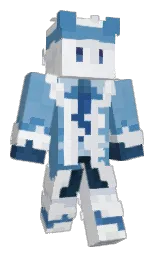 athens gray and fountain blue Minecraft skin — Classic model — first worn by owenkun_