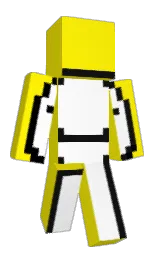 yellow and white Minecraft skin — Classic model