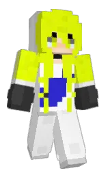 white and mine shaft Minecraft skin — Slim model