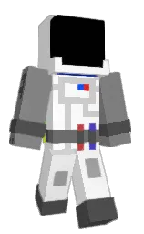 white and black Minecraft skin — Classic model — first worn by hanjambo