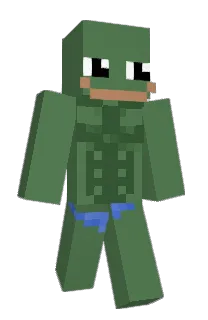 Front of Harvial's skin
