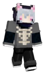 dove gray and cod gray Minecraft skin — Slim model