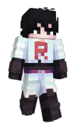 white ice and thunder Minecraft skin — Slim model — first worn by vitinsantista