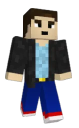 PeanutMist's Minecraft skin wearing the Mojang Office cape