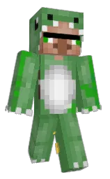 hippie green and aqua forest Minecraft skin — Classic model