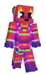 TQBF's Minecraft skin wearing the Aurora cape