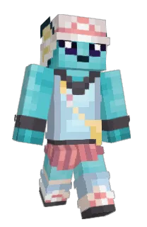 Front of MershMelo's skin