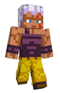 Front of Jermamite's skin