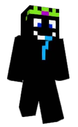 black and chartreuse Minecraft skin — Slim model — first worn by Bilal2609