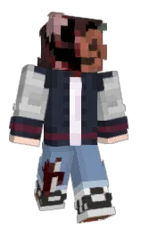ebony clay and ship cove Minecraft skin — Classic model — first worn by Piixiis