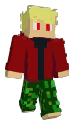 dark burgundy and dark fern Minecraft skin — Classic model