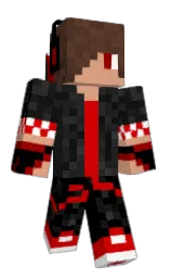 black and white Minecraft skin — Classic model