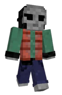 Front of D4VID's skin