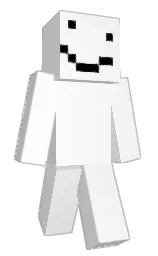 white and concrete Minecraft skin — Classic model