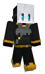 cod gray and black Minecraft skin — Classic model — first worn by RyBacKII