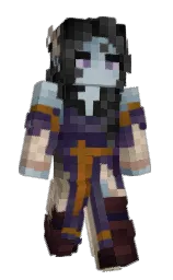 heathered gray and mine shaft Minecraft skin — Slim model — first worn by Hestoer