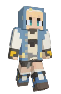 Front of Almabel's skin