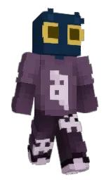 blue zodiac and eggplant Minecraft skin — Slim model