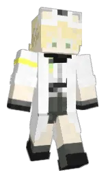 white and alabaster Minecraft skin — Slim model — first worn by Nemlife