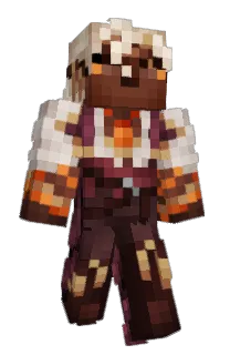 Front of Brujha's skin