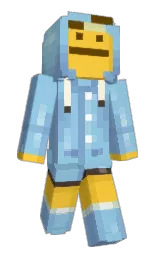 cornflower and polo blue Minecraft skin — Slim model — first worn by MinseoAeyo_
