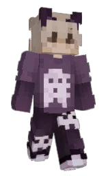 eggplant and thunder Minecraft skin — Slim model — first worn by OneFlame1