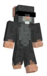 BBMONKEY99's Minecraft skin wearing the Pan cape