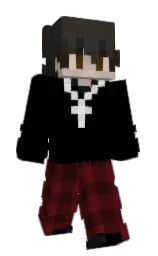 black and heath Minecraft skin — Slim model — first worn by jamsiggle