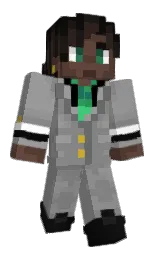 gray and dusty gray Minecraft skin — Classic model